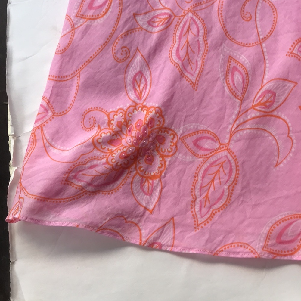 Vintage Y2k Barbie Pink Print Romantic Midi Skirt Rare 90‘s Pastel Ballet Large - Picture 10 of 16